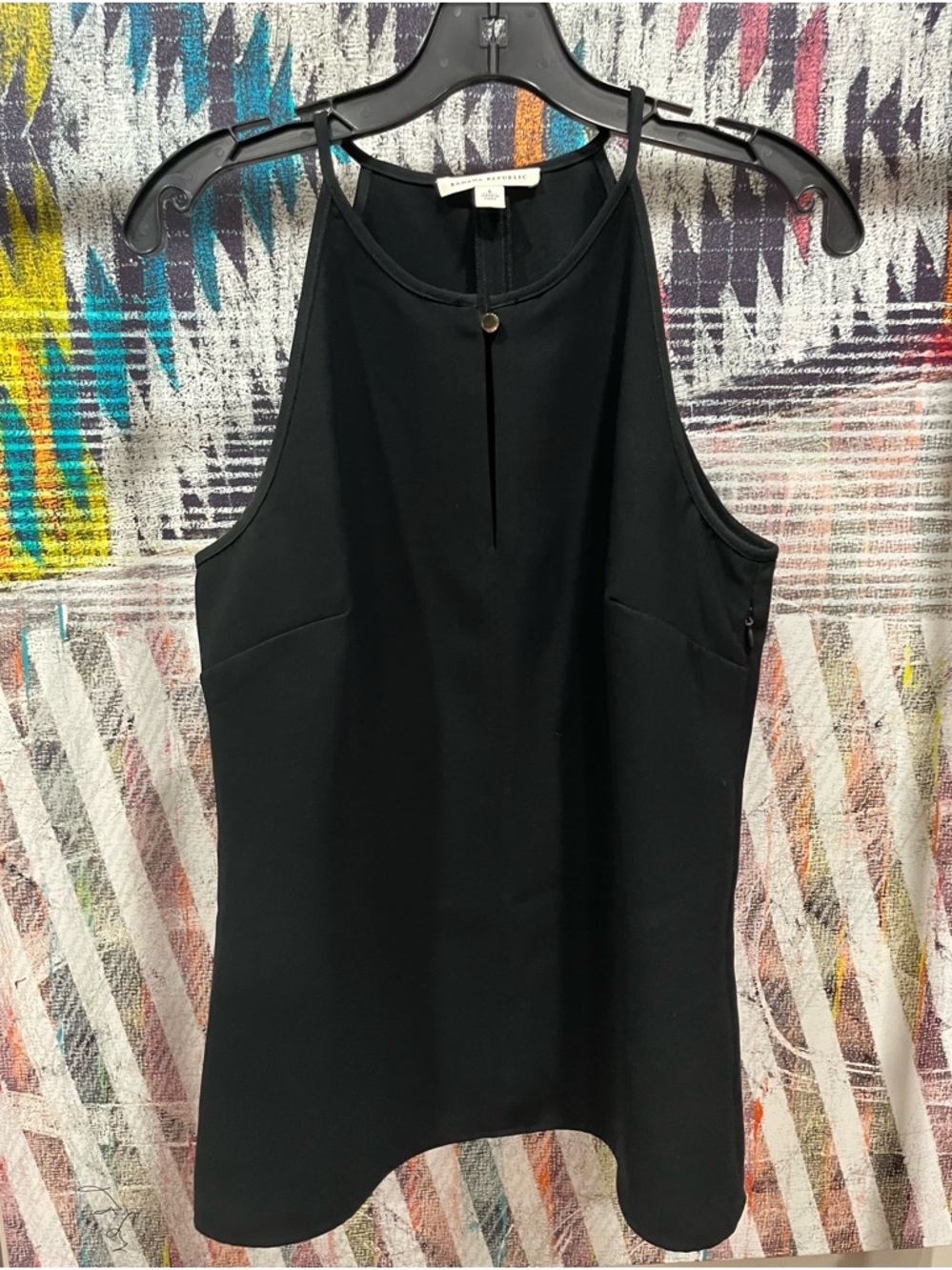 Banana Republic Black Halter Shell Top